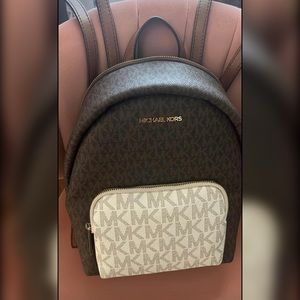 Large two tone Michael Kors backpack